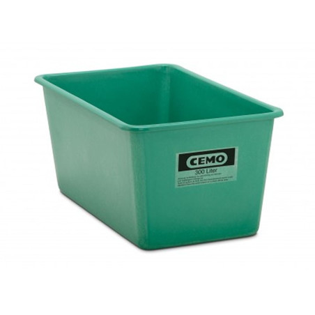 Contenedor GRP rectangular 300 litros modelo estándar verde